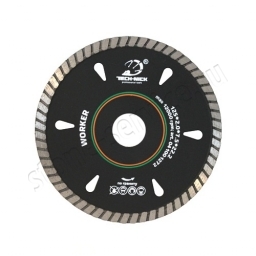 диск турбо worker д.125*22,2 (2,0*7,5)мм | гранит/dry tech-nick
