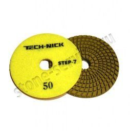 агшк step-7 д.100*3,5 № 50 (гранит/мрамор) | wet/dry светло-зеленый tech-nick
