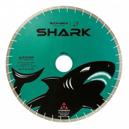 диск сегментный shark д.600*3,5*90/60/50 (44,0/40,0*4,6*15)мм | 42z/arix/гранит/wet tech-nick