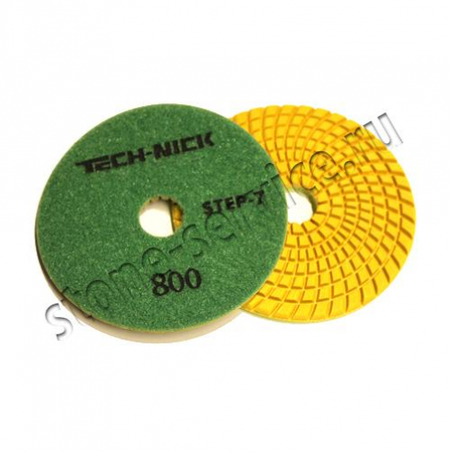 агшк step-7 д.100*3,5 № 800 (гранит/мрамор) | wet/dry зеленый tech-nick