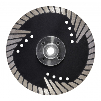 диск турбо euro-premium д.150*m14 (2,6*10)мм | гранит/dry tech-nick