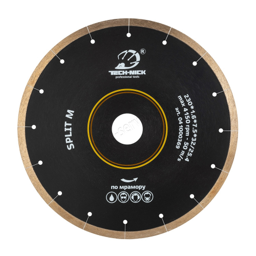 диск корона split m д.250*32/25,4 (1,6*7,5)мм | мрамор/wet tech-nick