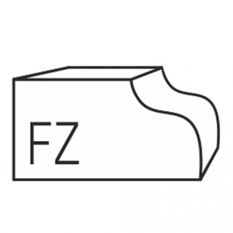 фреза профильная для станка fz-30 (r10/12*120*35мм) №   2 гранит gsdiamant