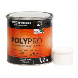клей полиэфирный polypro (черный/густой)   1,2кг tech-nick