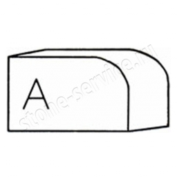 фреза профильная для станка a-30 (r15* 90*35мм) №1000 искусственный камень gsdiamant