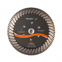 диск турбо target д.180*m14 (3,4*10/25)мм | гранит/dry tech-nick