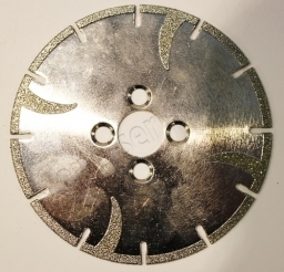 диск гальванический д.125 (22,2 с отверстиями под фланец) отрезной dry diam-s