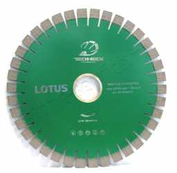 диск сегментный lotus д.300*2,2*60/50 (20*3,6/3,0*20)мм | 38z/гранит/wet tech-nick
