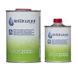клей эпоксидный 2000 premium transparante (прозрачный, жидкий) 1 + 0,5кг  bellinzoni