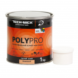 клей полиэфирный polypro (бежевый/густой)   1кг tech-nick