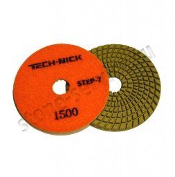 агшк step-7 д.100*3,5 № 1500 (гранит/мрамор) | wet/dry оранжевый tech-nick