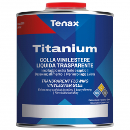 клей полиэфирный titanium liquido (прозрачный) жидкий 1л / tenax
