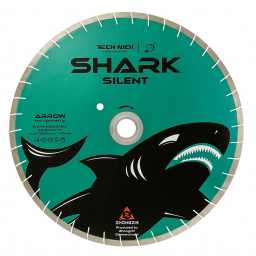 диск сегментный бесшумный shark д.600*3,5*90/60/50 (44,0/40,0*4,6*15)мм | 42z/arix/гранит/wet tech-nick