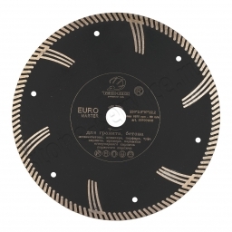 диск турбо euro master д.230*22,2 (2,8*10)мм | гранит/dry tech-nick
