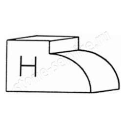 фреза профильная h-20 (№0/  30#) сегментная | спекание (гранит)