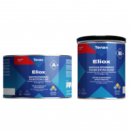 клей эпоксидный eliox 1.5+0.75 кг (прозрачный, густой) tenax
