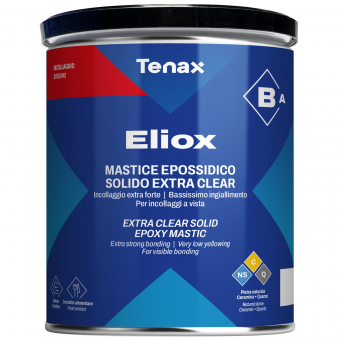 клей эпоксидный eliox 1.5+0.75 кг (прозрачный, густой) tenax