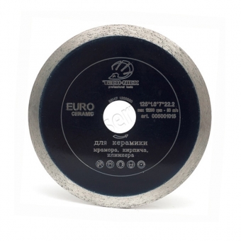 диск корона euro ceramic д.125*22,2 (1,6*7)мм | керамика/dry tech-nick