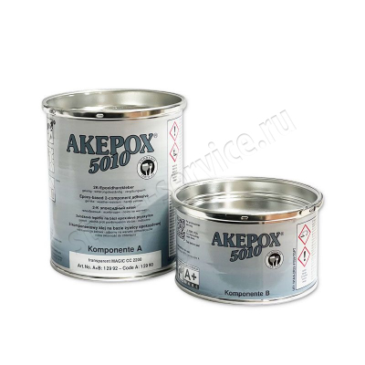 клей эпоксидный akepox 5010 (прозрачный/густой) 0,667+0,333кг -12992- akemi