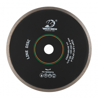 диск корона line disc д.230*25,4 (1,6*7,0)мм | гранит/wet tech-nick