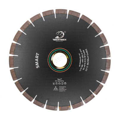 диск сегментный smart д.350*2,4*60/50 (40*3,6/3,0*15)мм | 23z/гранит/wet tech-nick