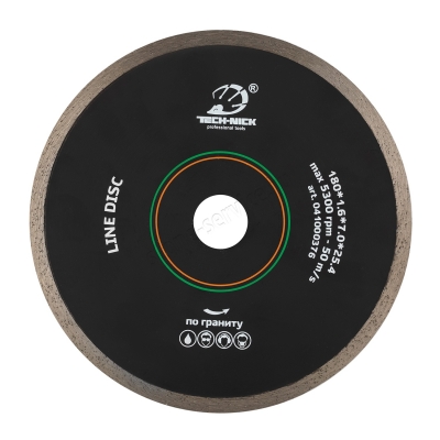 диск корона line disc д.180*25,4 (1,6*7,0)мм | гранит/wet tech-nick