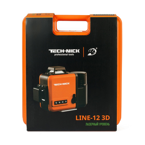 уровень лазерный line-12 3d (12в/2x1500мач, зеленый луч 515nm) tech-nick