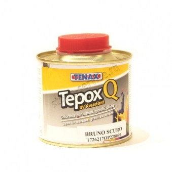 краситель для эпоксидного клея tepox-q feratto коричневый жидкий 0,25л tenax