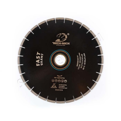 диск сегментный бесшумный fast д.400*2,8*60/50 (40*4,0/3,4*10)мм | 28z/гранит/wet tech-nick