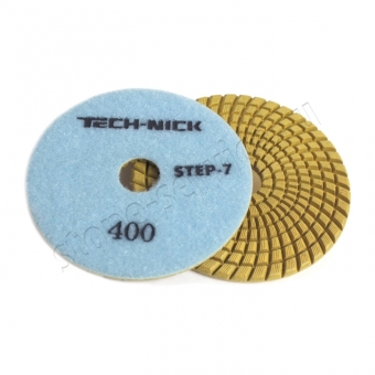 агшк step-7 д.100*3,5 № 400 (гранит/мрамор) | wet/dry синий tech-nick