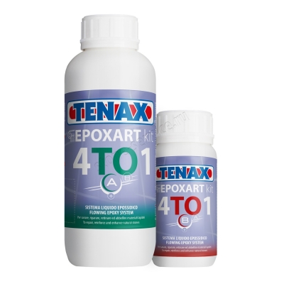 клей эпоксидный epoxart kit 4:1 (прозрачный/жидкий) 1,0+0,25л tenax