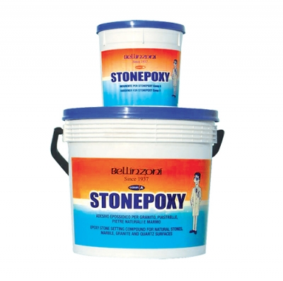 клей эпоксидный stonepoxy (серый/густой) 4,5+1,5 кг bellinzoni
