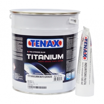клей полиэфирный titanium neutro (нейтральный / без пигмента) густой 4л / tenax
