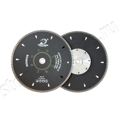 диск турбо worker д.230*m14 (2,5*7,5)мм | гранит/dry tech-nick