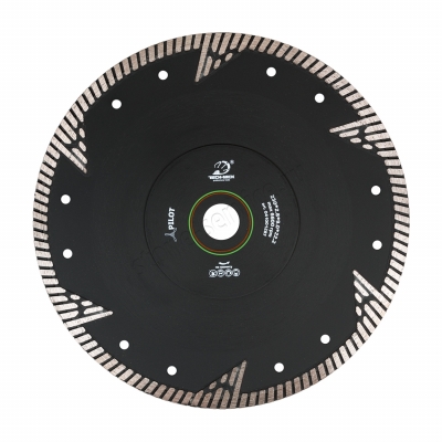 диск турбо pilot д.230*22,2 (2,5*9)мм | гранит/dry tech-nick