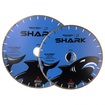 диск сегментный shark - м д.350*2,4*60/50 (43.7/41.7*3,2*8,0)мм | 24z/мрамор/wet tech-nick