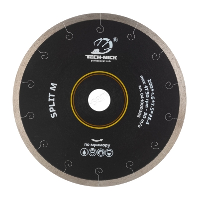 диск корона split m д.200*25,4 (1,6*7,5)мм | мрамор/wet tech-nick