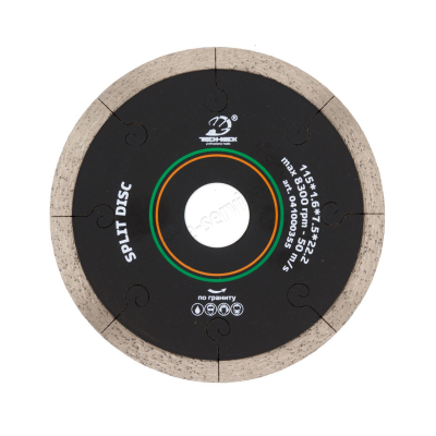 диск корона split disc д.115*22,2 (1,6*7,5)мм | гранит/wet tech-nick