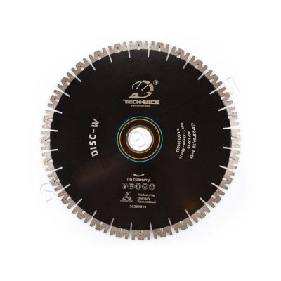 диск сегментный w д.350*2,4*60/50 (40*3,2*20)мм | 24z/гранит/wet vision