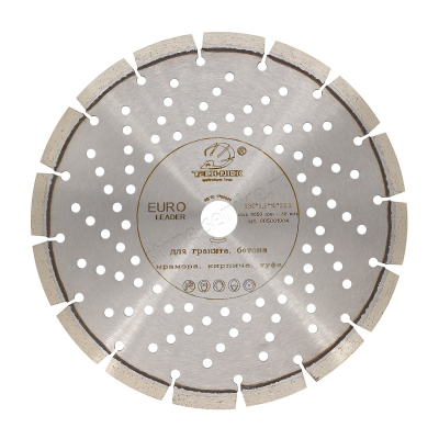 диск сегментный euro leader д.230*22,2 (2,8*10)мм | 16z/гранит/dry tech-nick