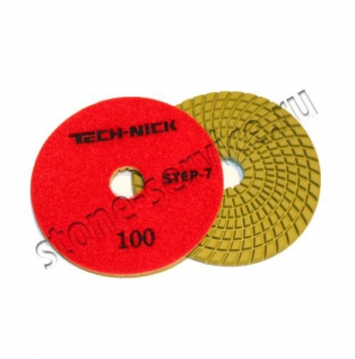 агшк step 7 д.100*3,5 № 100 (гранит/мрамор) | wet/dry красный tech-nick