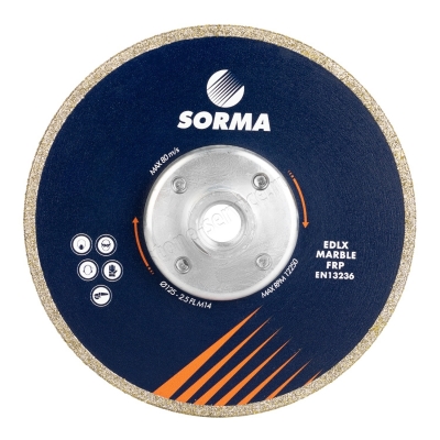 диск гальванический edlx д.125 (m14) отрезной/шлифовальный dry sorma