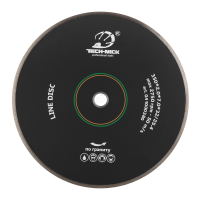 диск корона line disc д.350*32/25,4 (2,0*7,0)мм | гранит/wet tech-nick