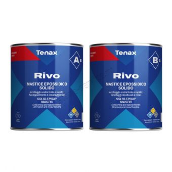 клей эпоксидный rivo-50 (бежевый, густой) 4+4л tenax