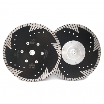 диск турбо euro-premium д.230*m14 (3,0*10)мм | гранит/dry tech-nick