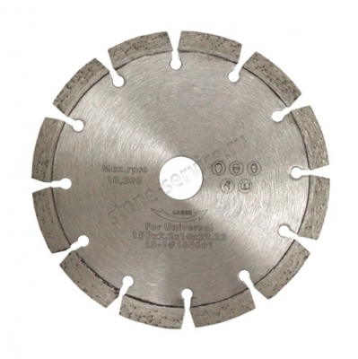 диск сегментный universal д.150*22,2 (40*2,2*10)мм | 12z/железобетон/dry vision
