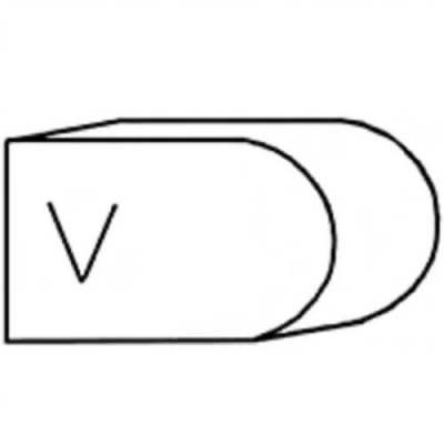 фреза профильная v-20 (pos.2)  | вакуумное спекание (гранит/мрамор) tuk
