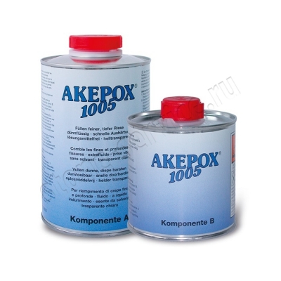 клей эпоксидный akepox 1005 (прозрачный/жидкий) 1,0+0,25кг -10676- akemi