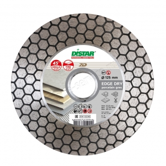 диск турбо edge dry д.125*22,2 (1,6*25)мм | керамика/гранит/dry distar