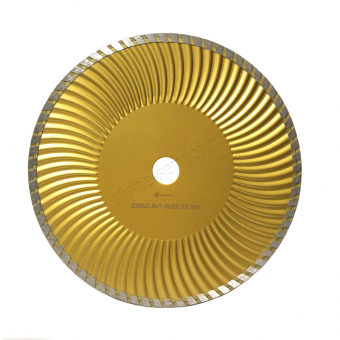 диск турбо wave gold д.230*22,2 (2,8*7)мм | универсал/dry diamaster